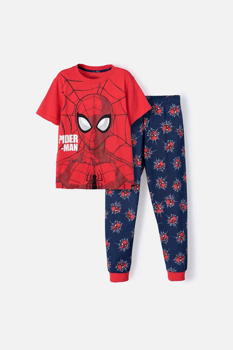 Pijama de Spider-Man roja de pantalón largo para niño - Ponemos la Fantasía!