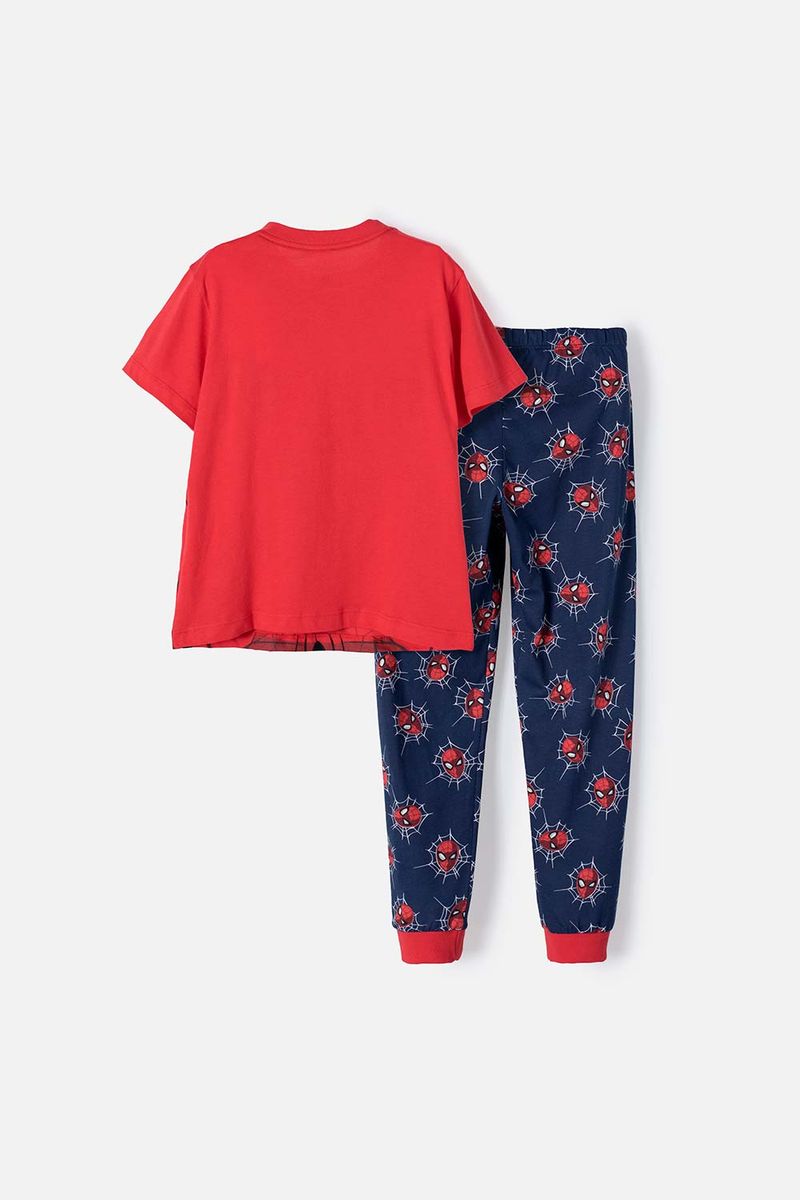 Pijama de Spider-man manga corta/pantalón largo rojo para niño - Ponemos la  Fantasía!