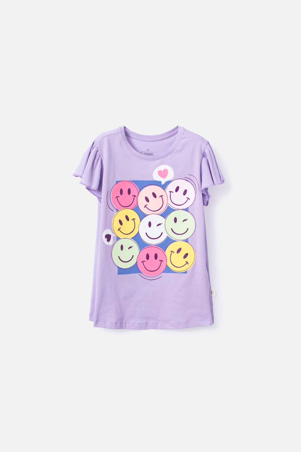 Camiseta de niña, manga corta lila de Mic - Tienda Online MIC
