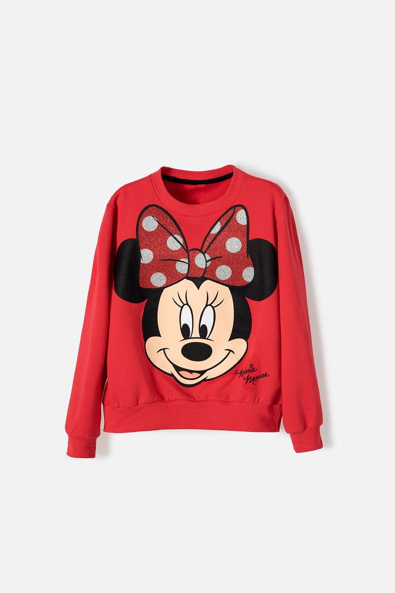 Buzo de Minnie estampado rojo para ni a Tienda Online MIC