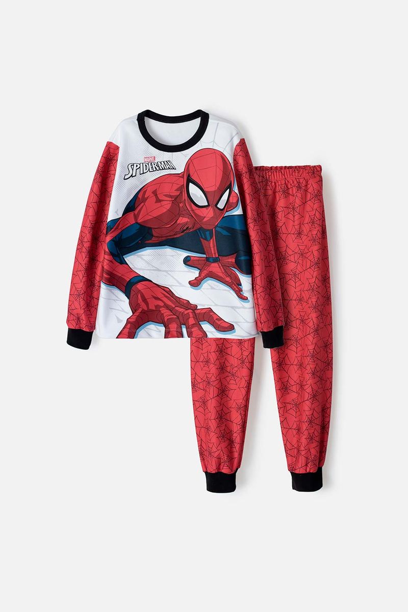 Pijama de Spider-Man roja de pantalón largo para niño - Ponemos la Fantasía!