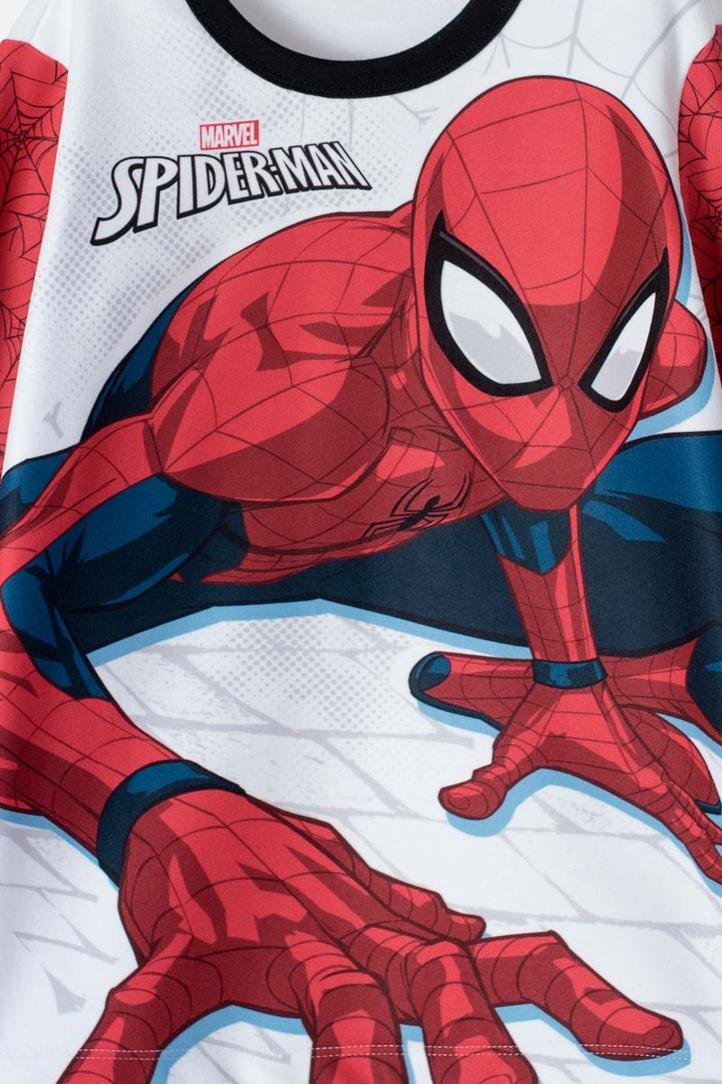 Pijama Spiderman Talla 12 con Pantalón Rojo