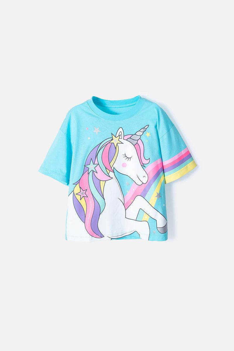 Camiseta de Niña Fantasía Azul