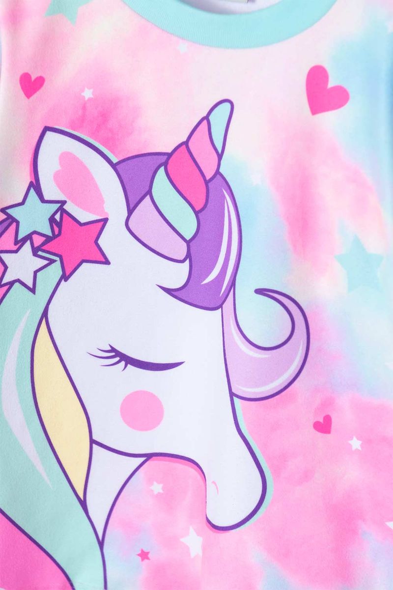 Pijama para bebe niña de unicornios, manga larga de LittleMIC