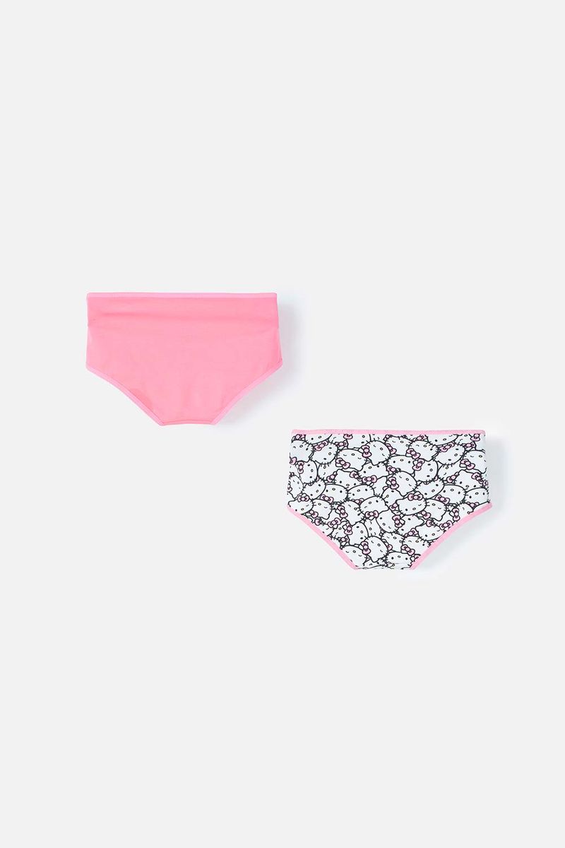 Pack x2 panties de niña, blanca/rosada de Hello Kitty - Tienda