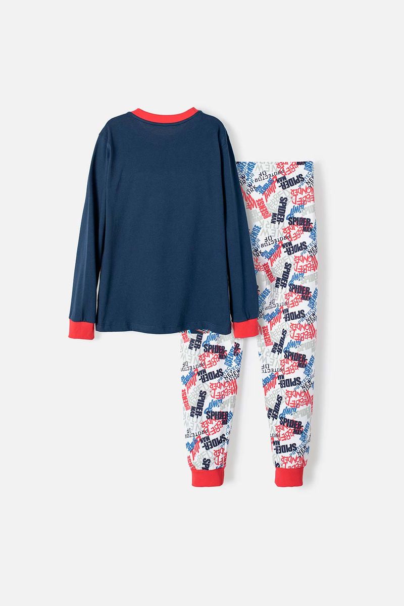 Pijama de Spider-Man roja de pantalón largo para niño - Tienda Online MIC