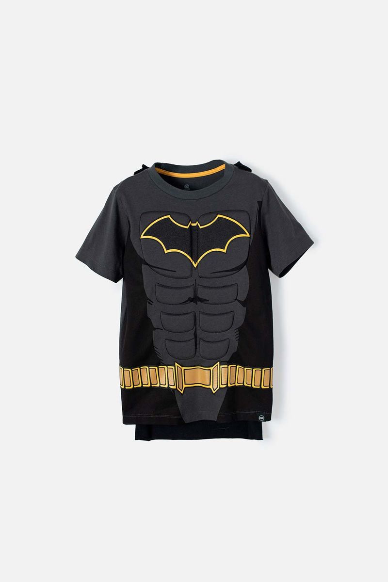 Camiseta de Batman manga corta con capa removible Ponemos la