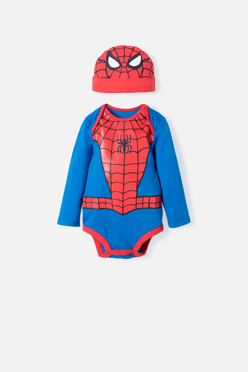  Marvel Body Spiderman para niño Talla 4 Azul, Azul