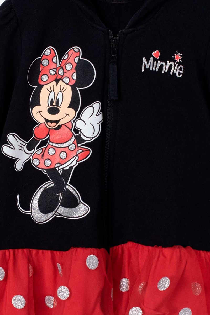 Buzo de Minnie Mouse negro con bolero para ni a 2T a 5T Ponemos