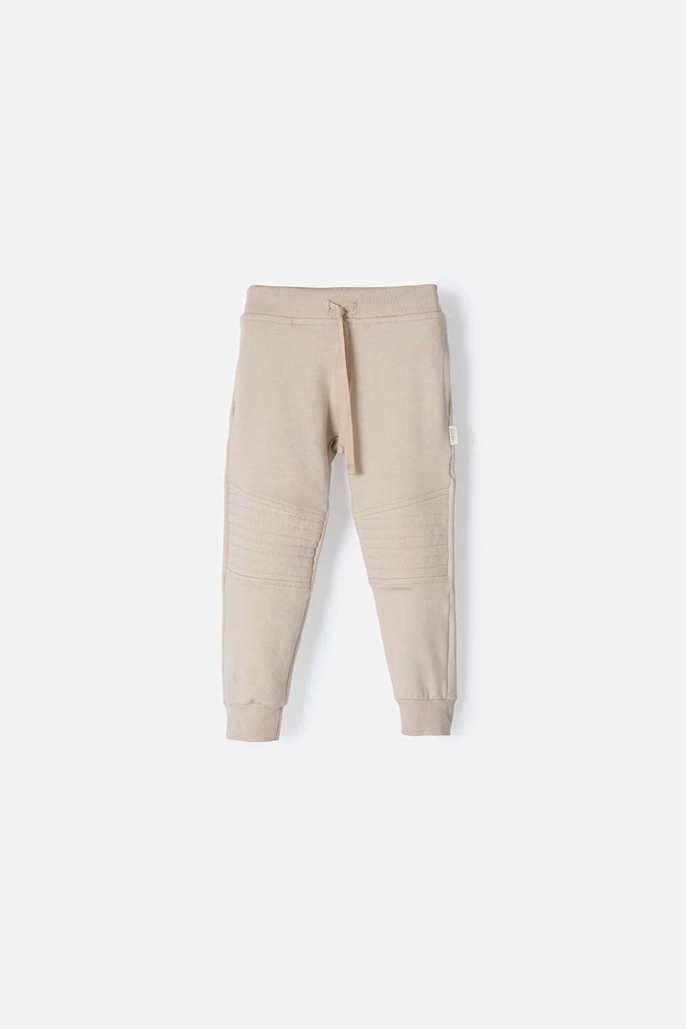 Jogger LittleMic con bolsillos laterales caqui para niño 2T a 5T 4T-0