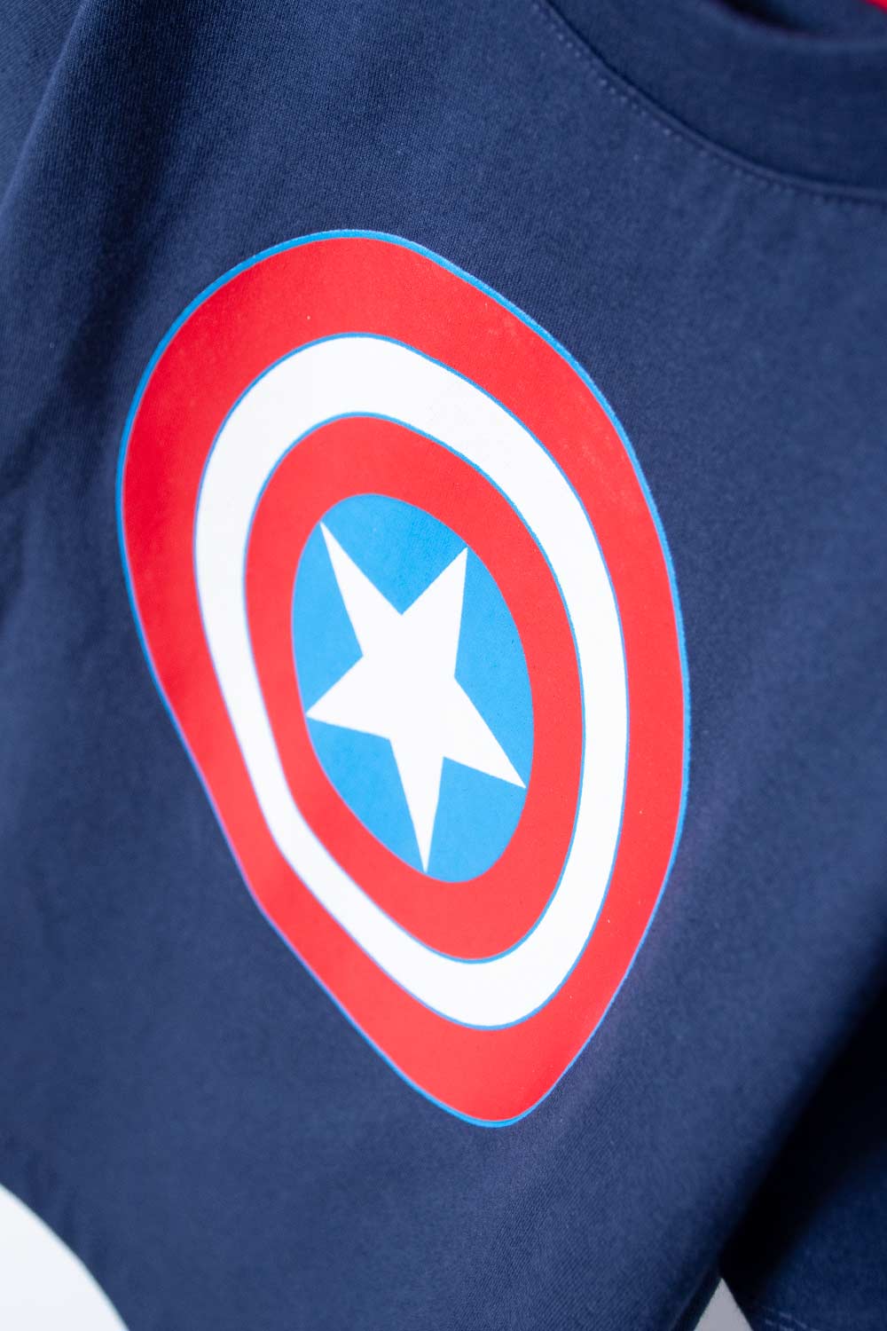 Niños Marvel Capitán América Avengers Escudo Comic camiseta niños