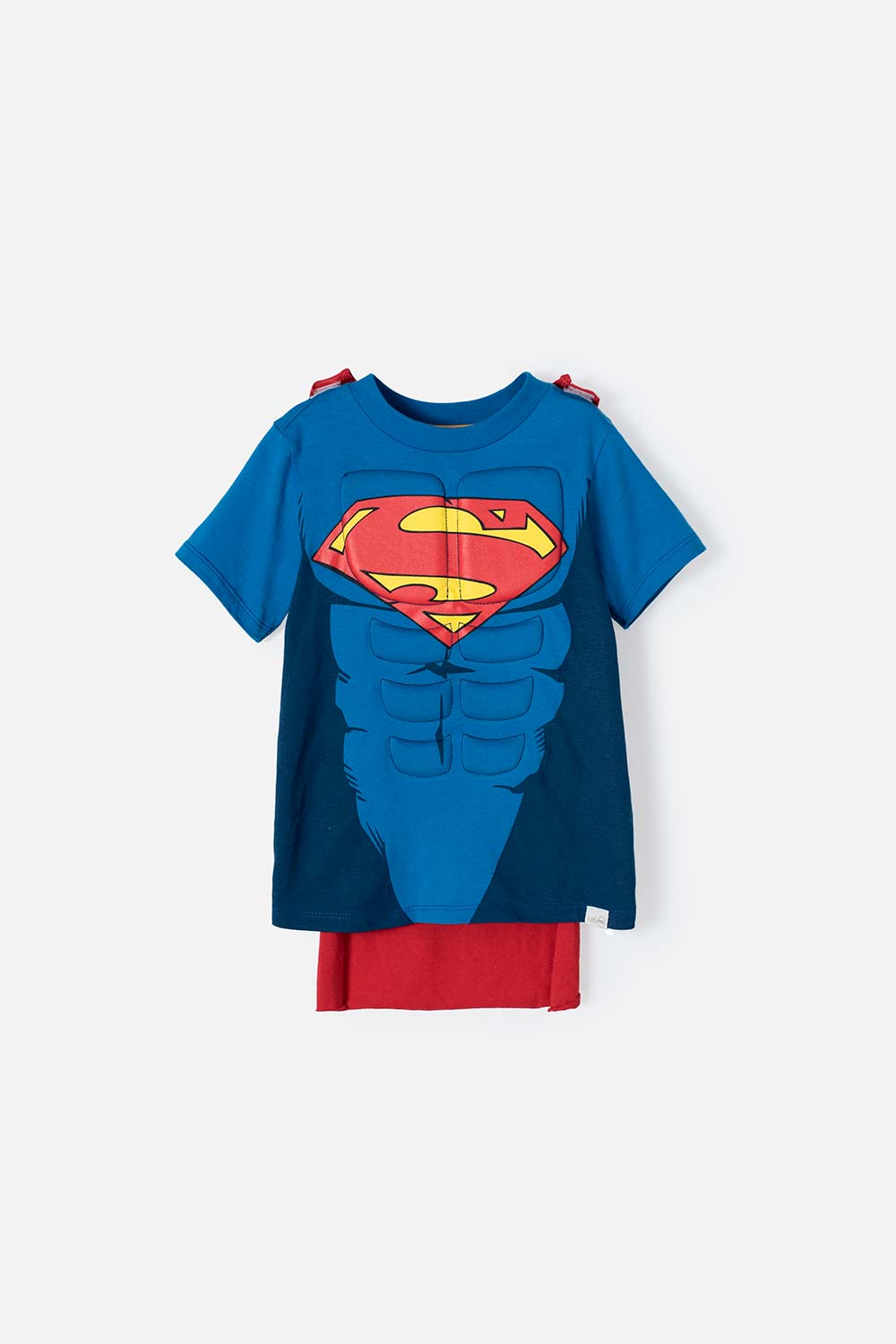 Camiseta de Superman con capa removible para niño de 2T a 5T 2T-0