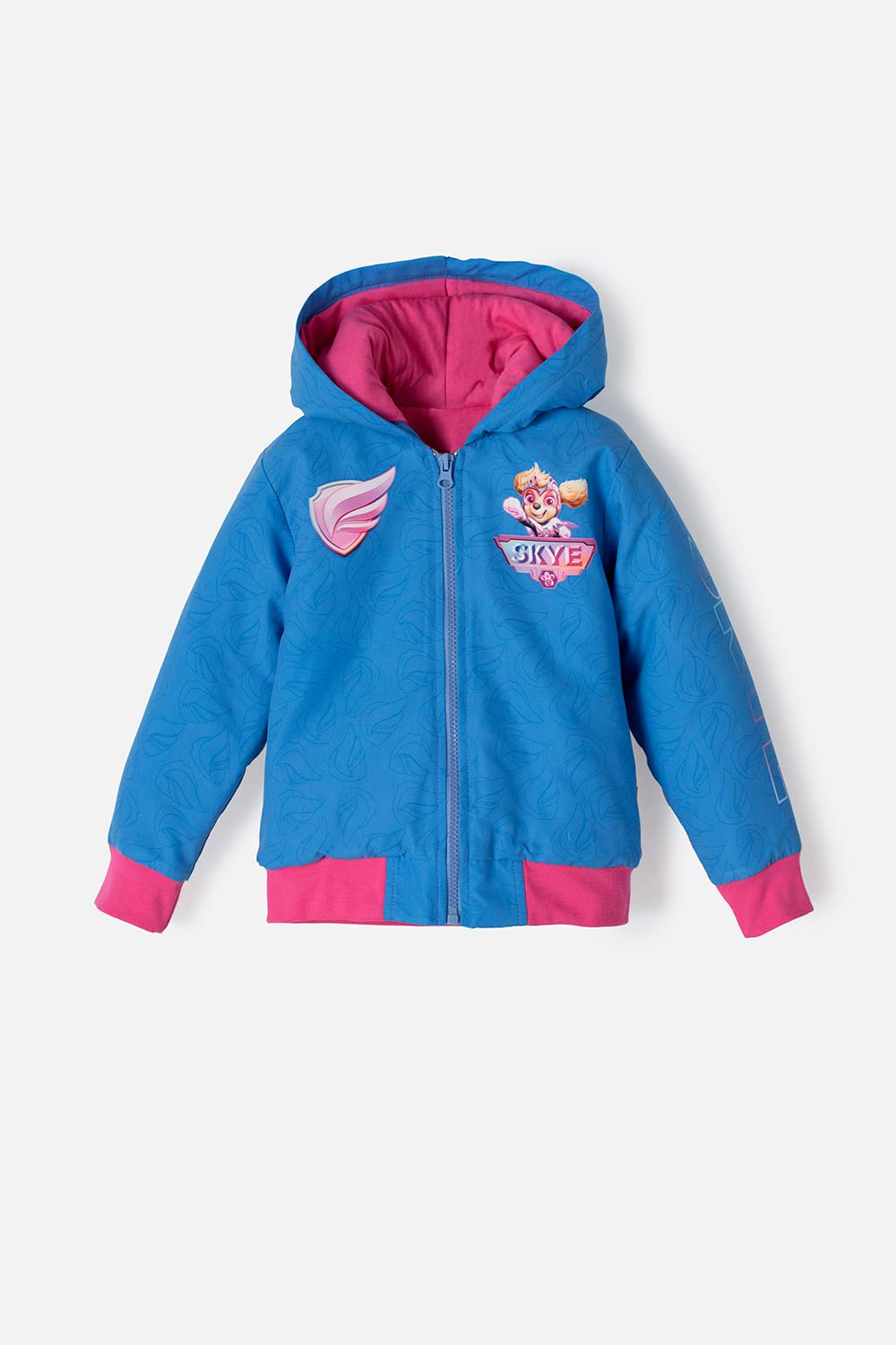 Chaqueta de Paw Patrol con capucha azul y fucsia para niña 2T a 5T 2T-0
