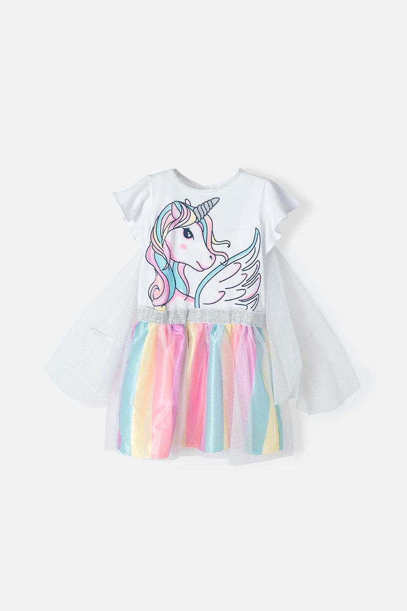 Vestido de unicornio con alas de tul para ni a Ponemos la Fantas a