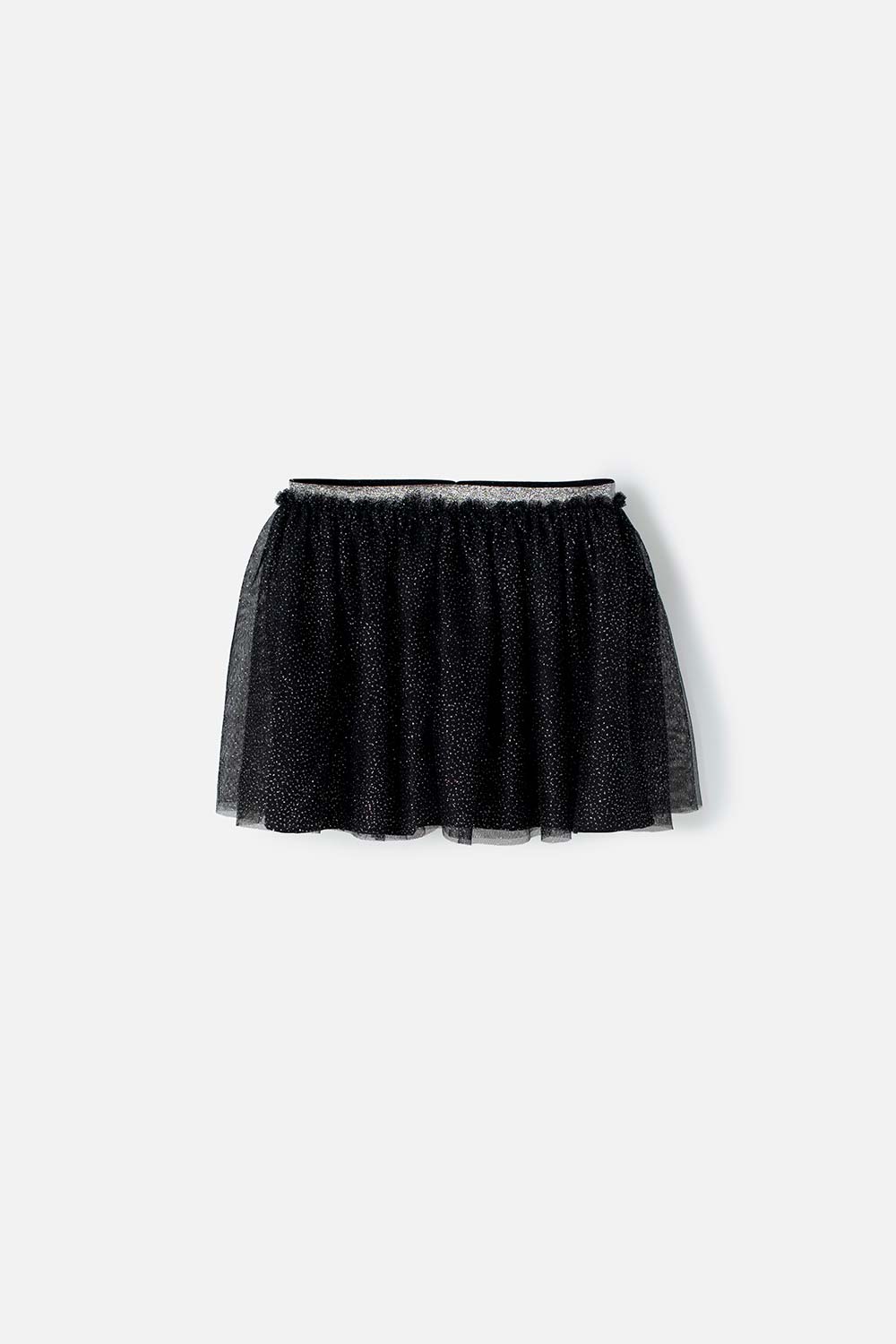 Falda corta de Mic negra para niña - Tienda Online MIC