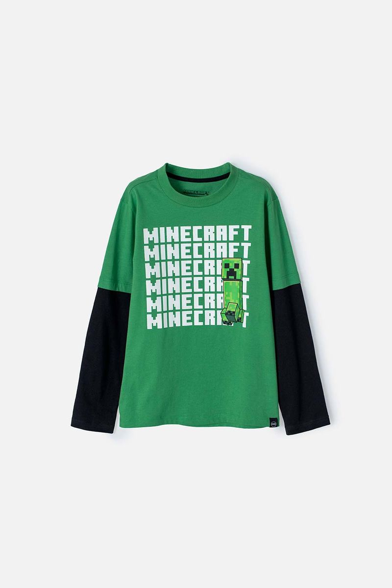 Camiseta Minecraft verde, NIÑOS, NIÑOS, ESCOLAR NIÑOS, INFANTIL