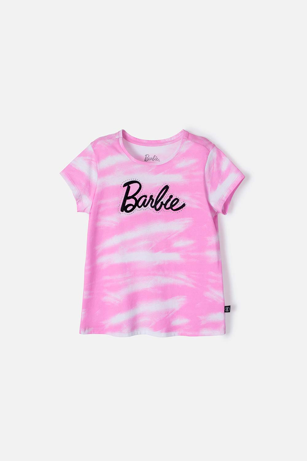 Camiseta de Barbie rosada manga corta para niña 4-0