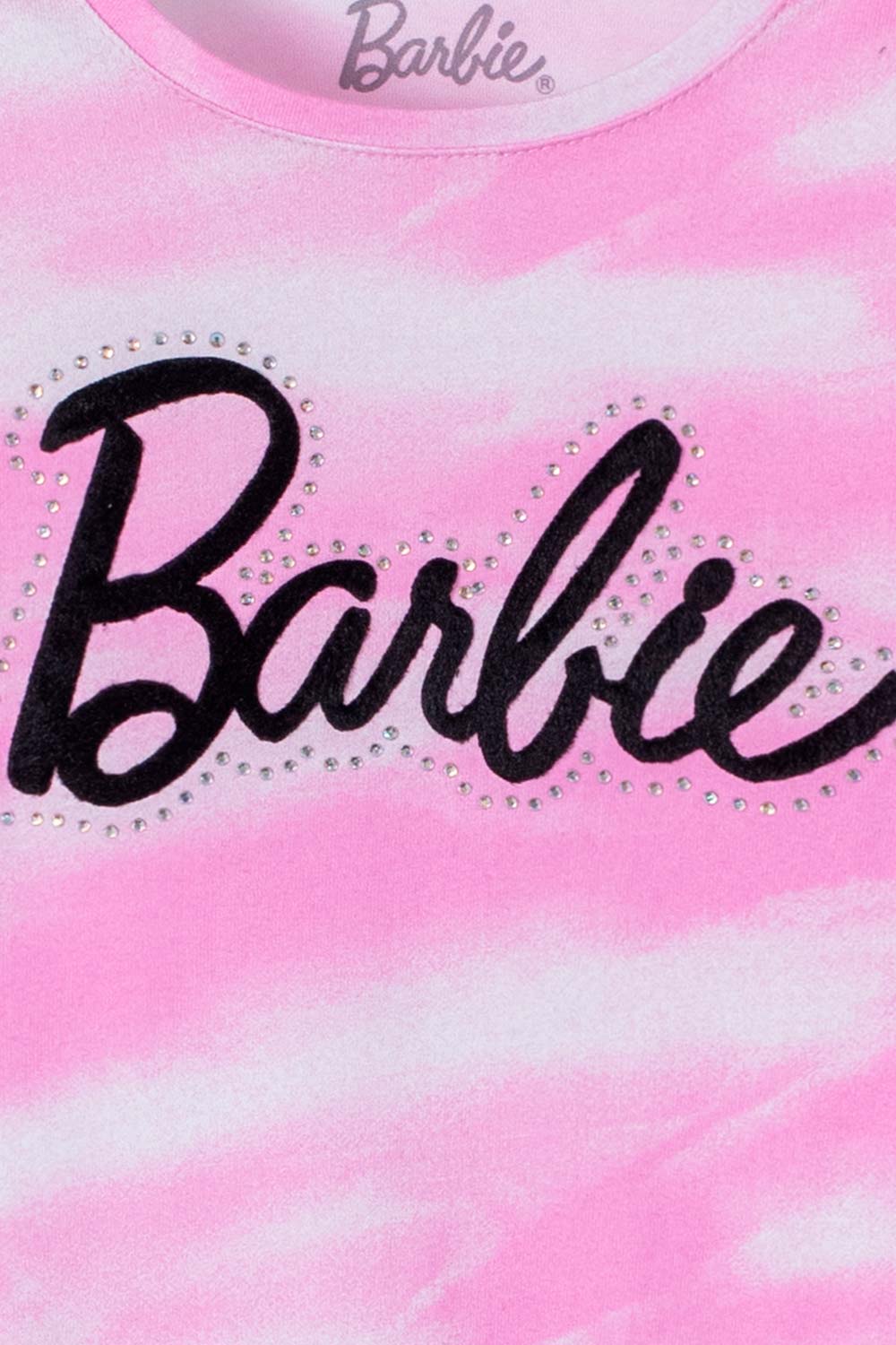 Camiseta de Barbie rosada manga corta para niña - Tienda Online MIC