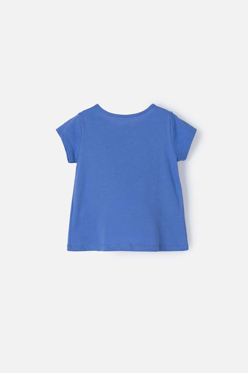 Camiseta Mic manga corta azul para niña - Tienda Online MIC