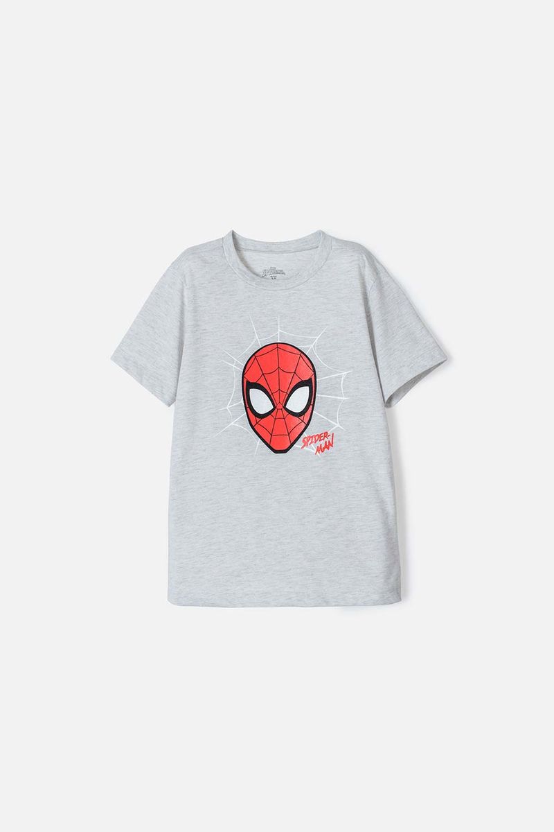 Camiseta de ni o manga corta gris de Spider Man Marvel