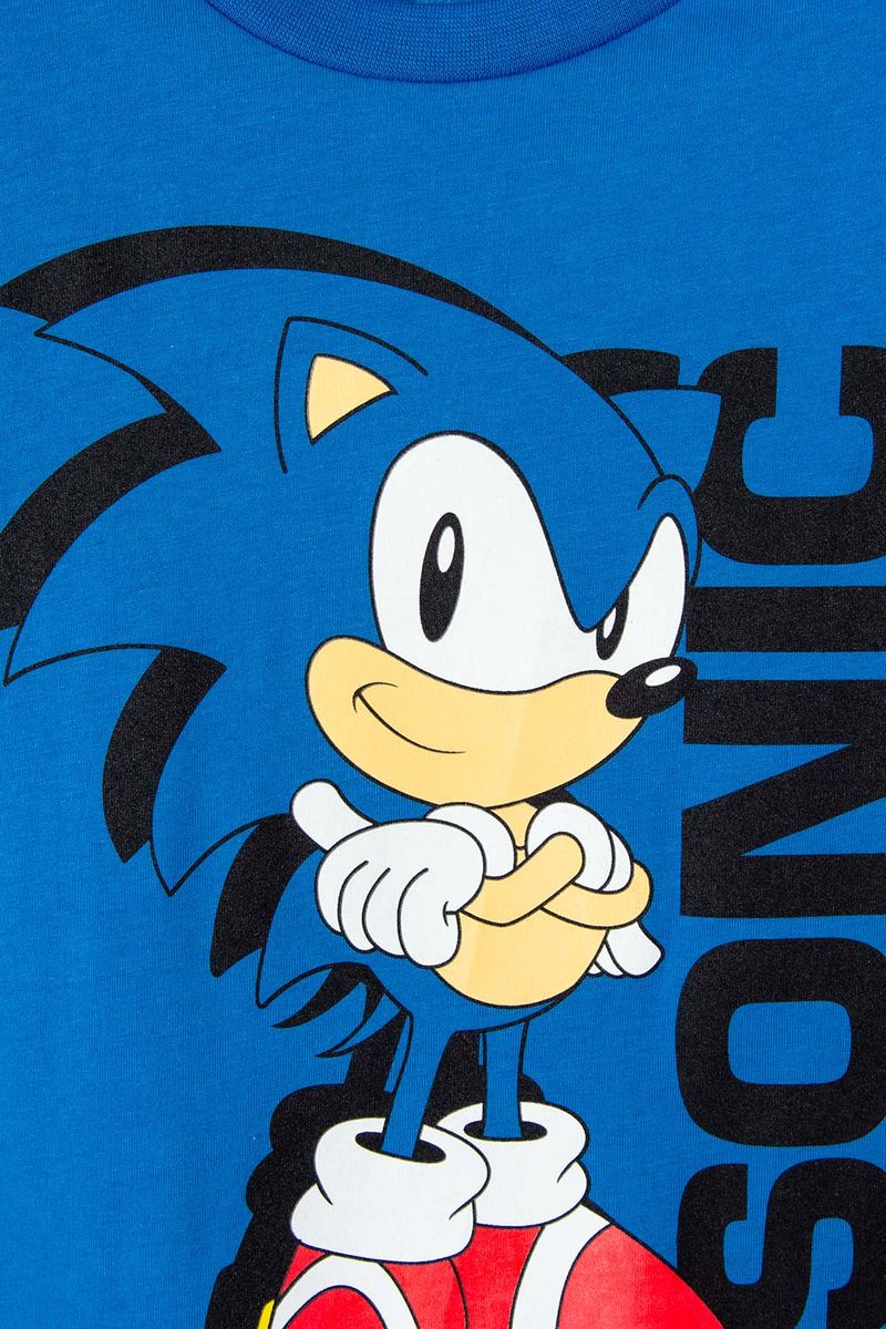 Camiseta de Sonic manga corta roja para niño - Ponemos la Fantasía!