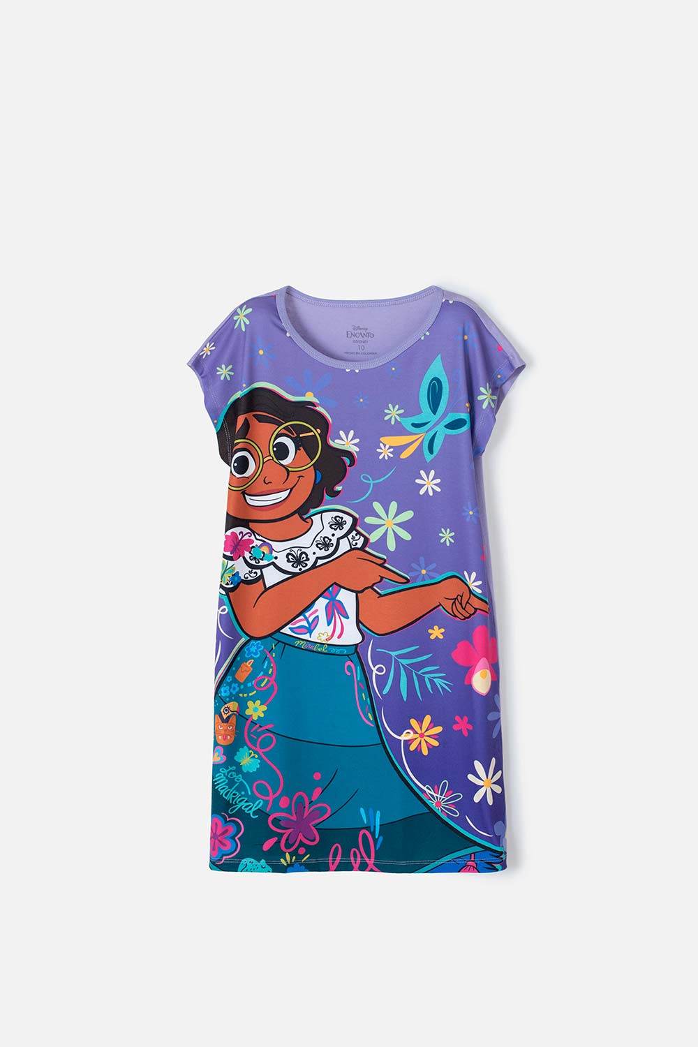 Pijama de Encanto tipo batola lila para niña 4-0