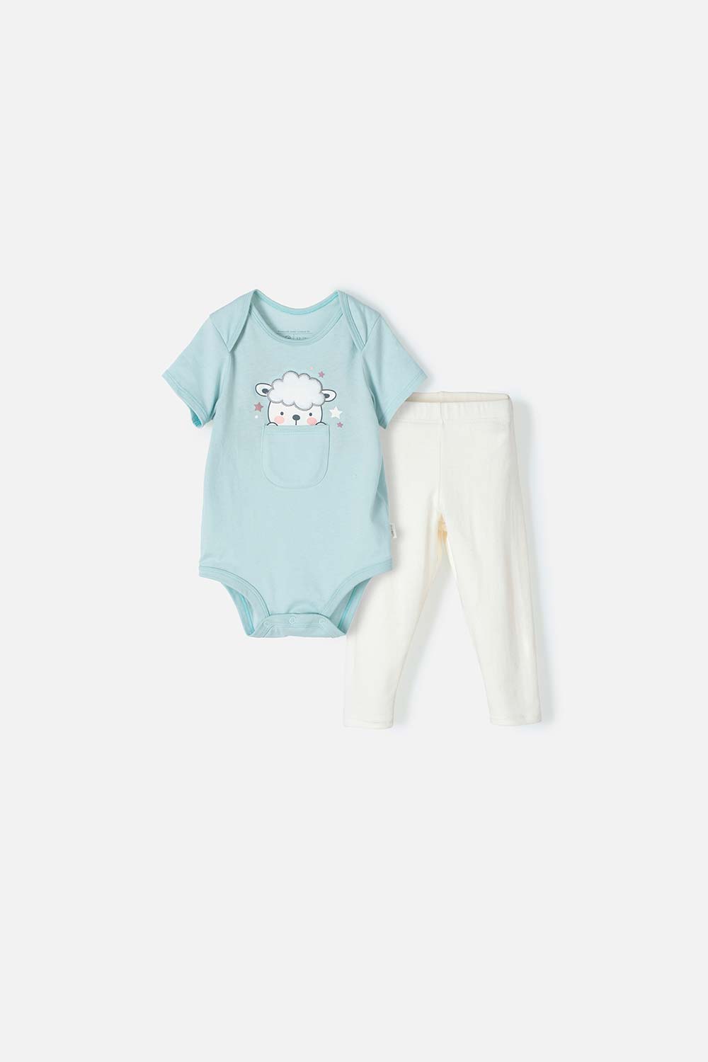 Conjunto LittleMic con body y pantalón para bebé niña 12-18-0