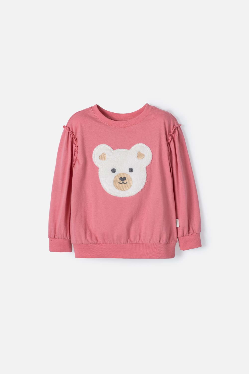 Camiseta de LittleMic manga larga rosa viejo para niña 2T a 5T 2T-0