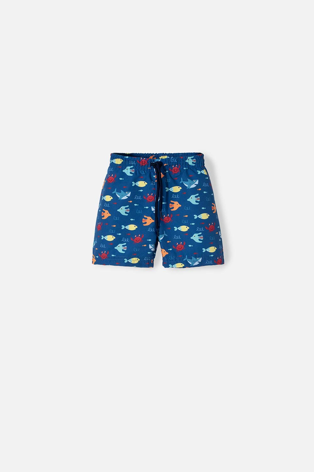 Pantaloneta de baño LittleMic  con cordón multicolor para bebé niño 6-9-0