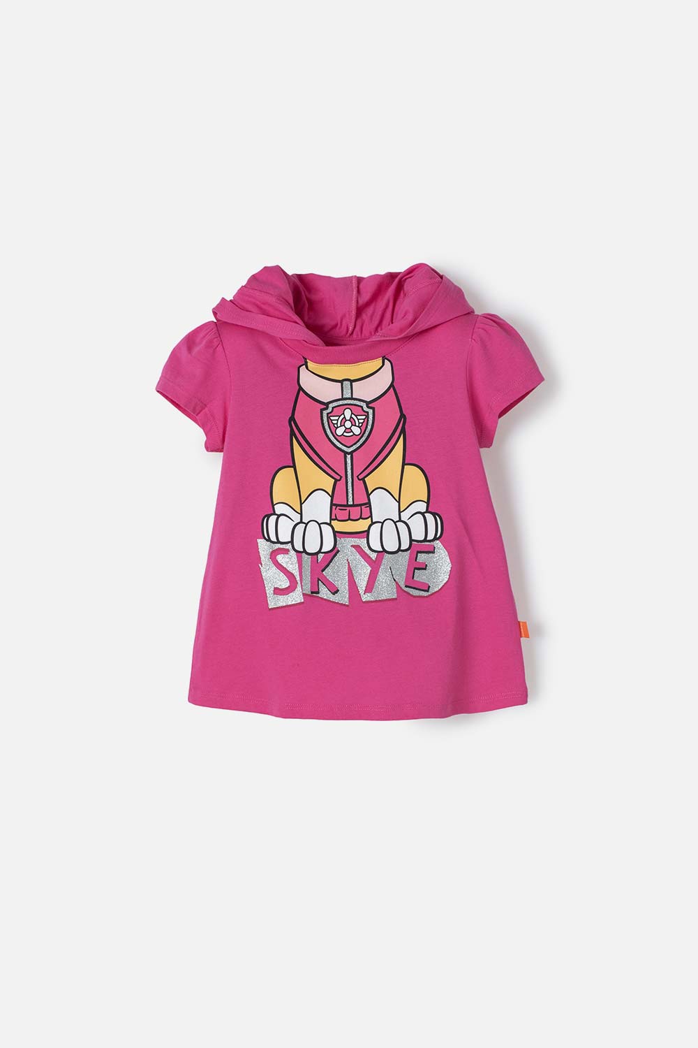 Camiseta de Paw Patrol fucsia con capucha para niña 2T a 5T 2T-0