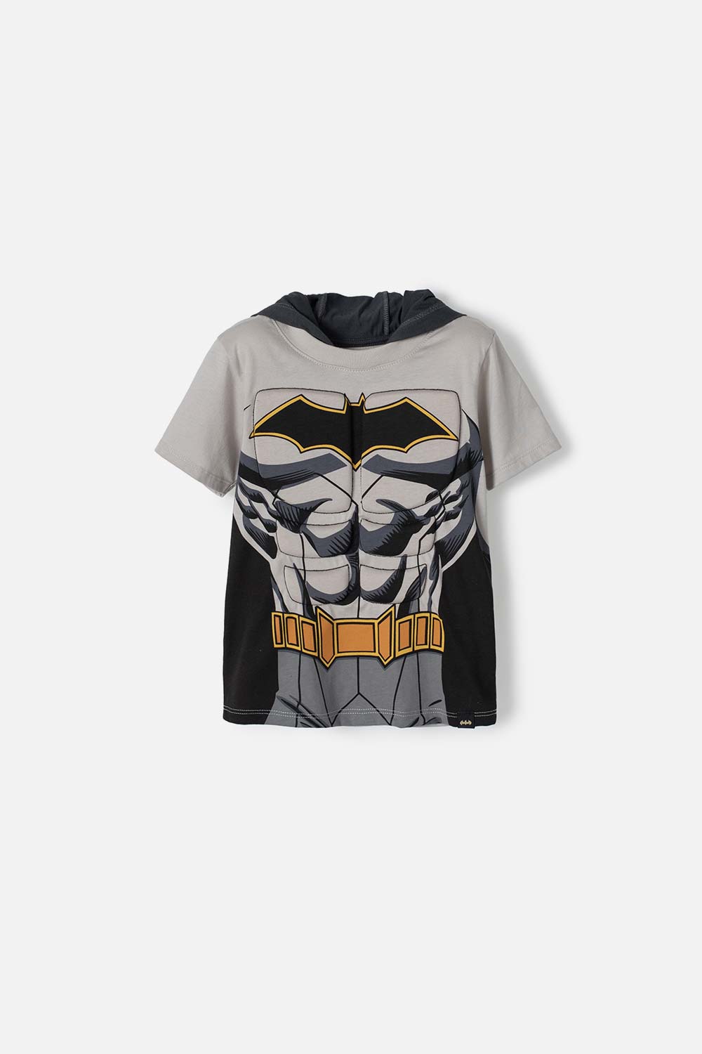 Camiseta de Batman manga corta gris para niño 2T a 5T 2T-0