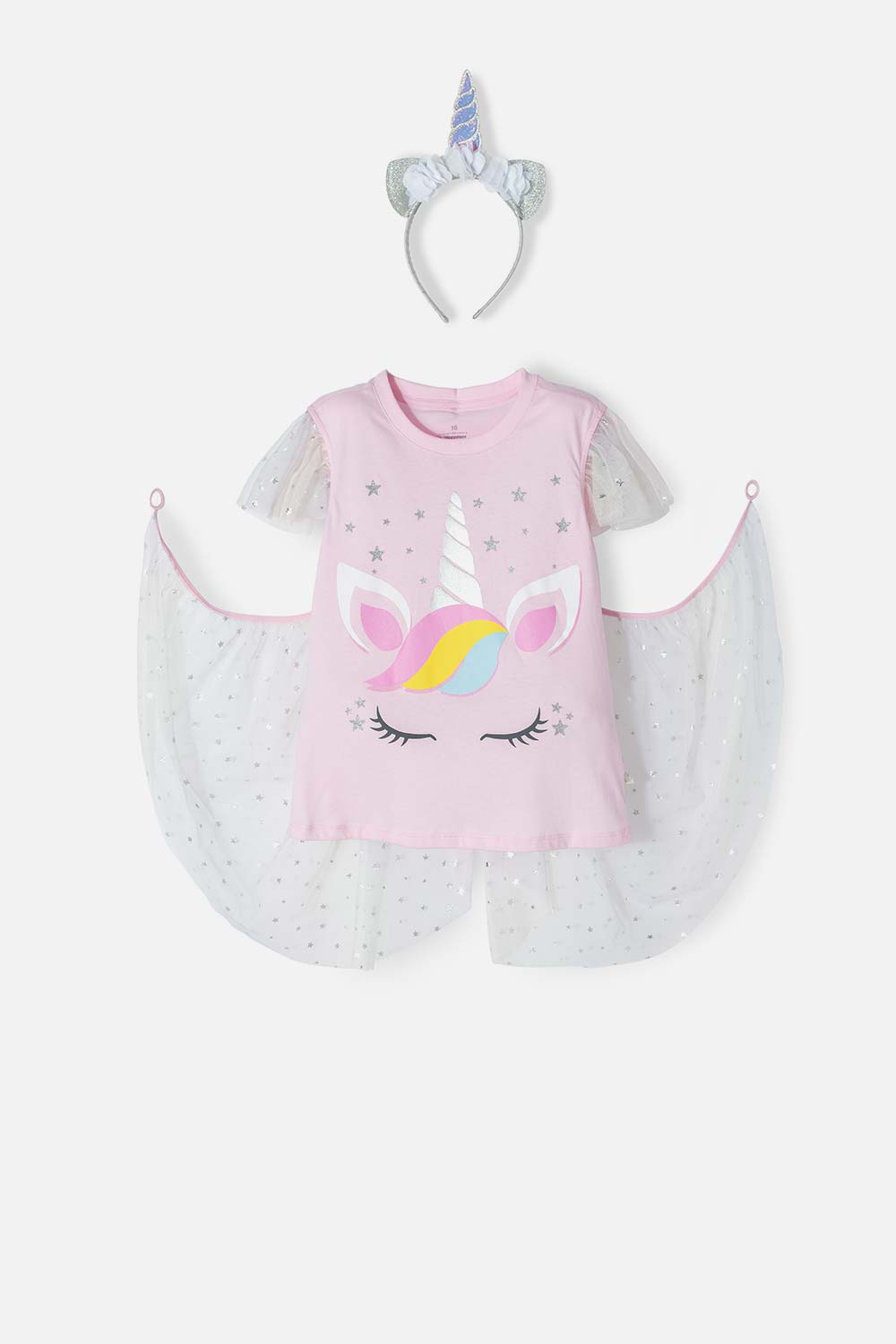 Camiseta Mic multicolor manga corta para niña 4-0