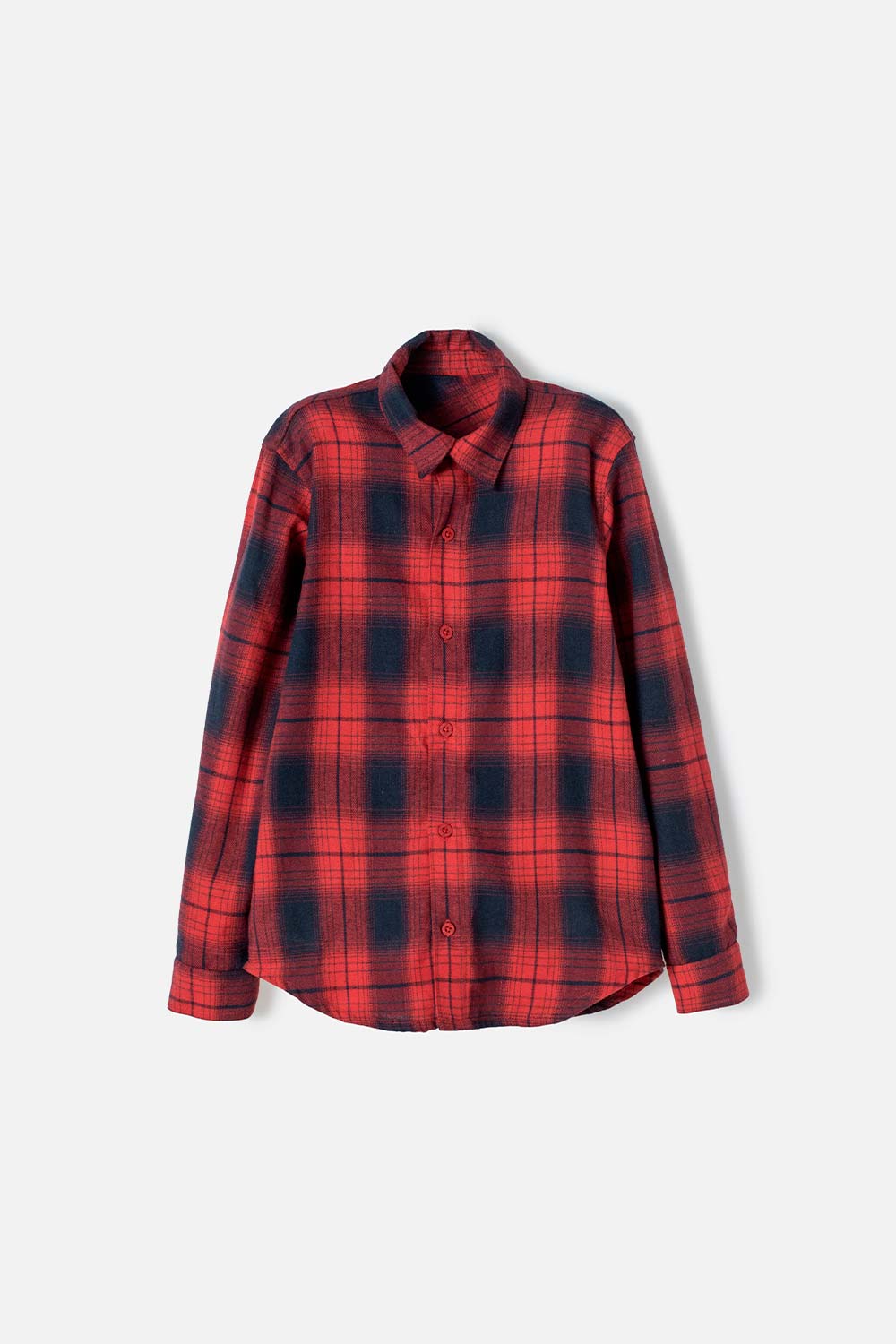 Camisa de Mic manga larga Roja/azul para niño 4-0