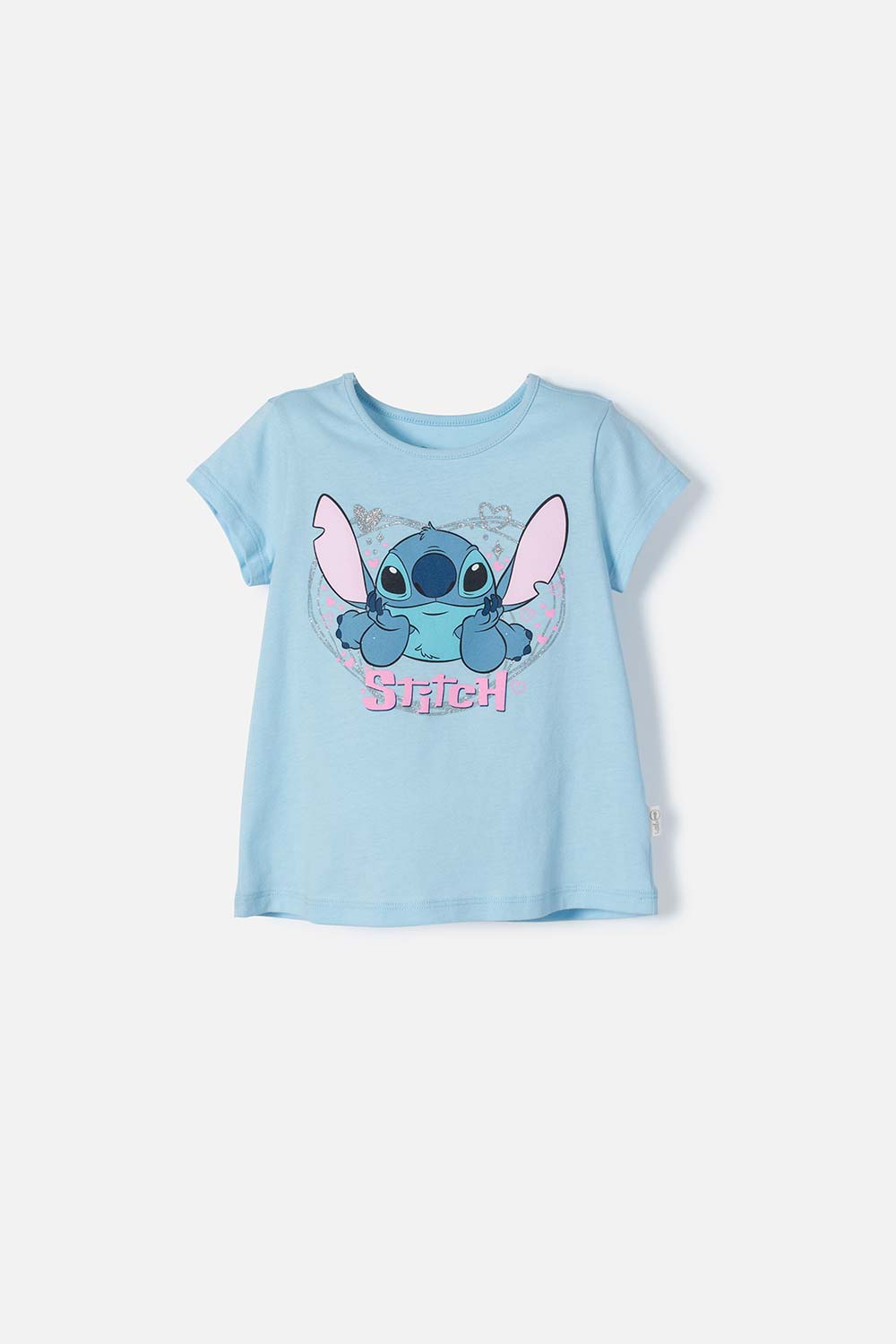 Camiseta de Stitch azul icónica para niña 2T a 5T 2T-0