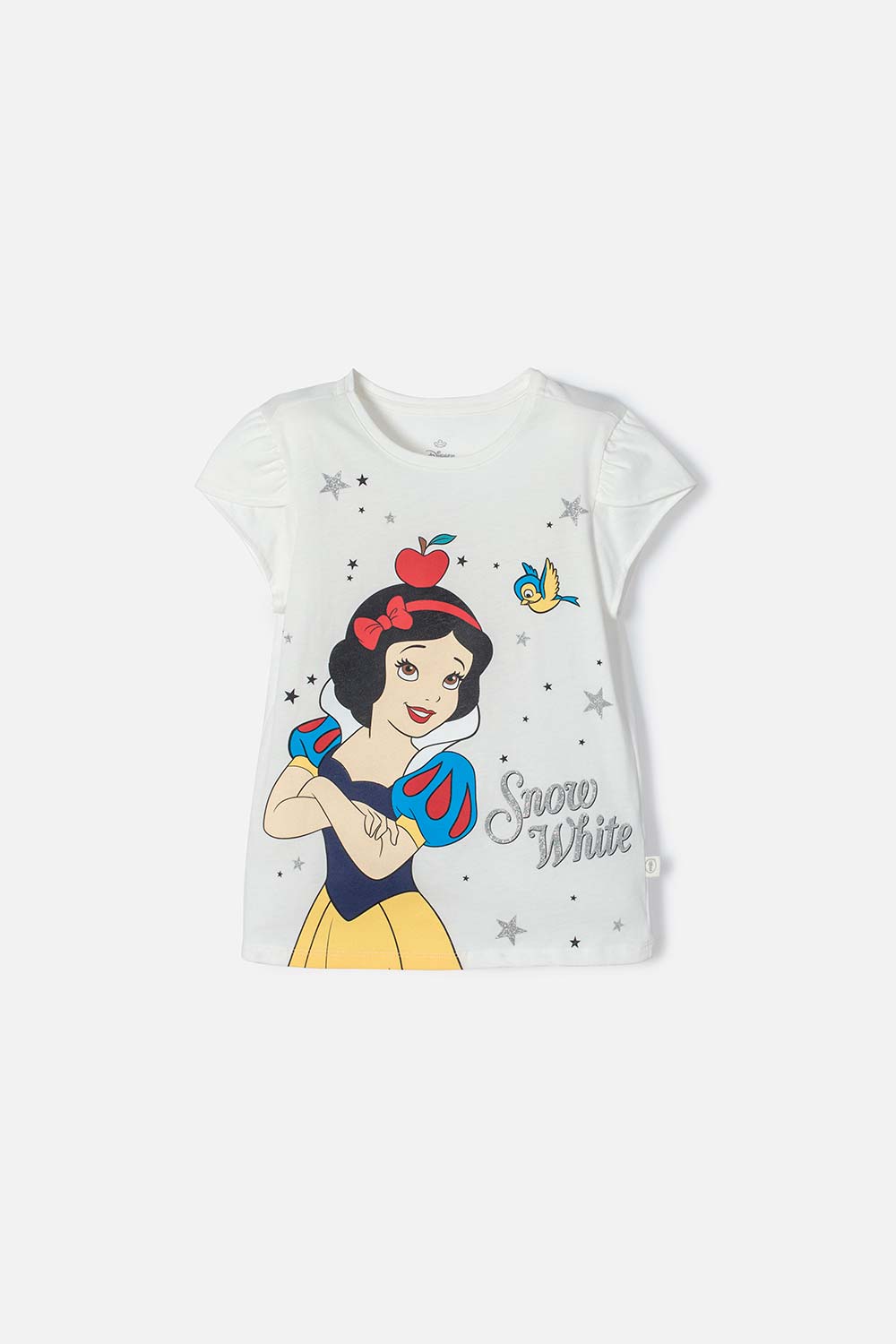 Camiseta de Blancanieves marfil de manga corta con bolero para niña 10-0