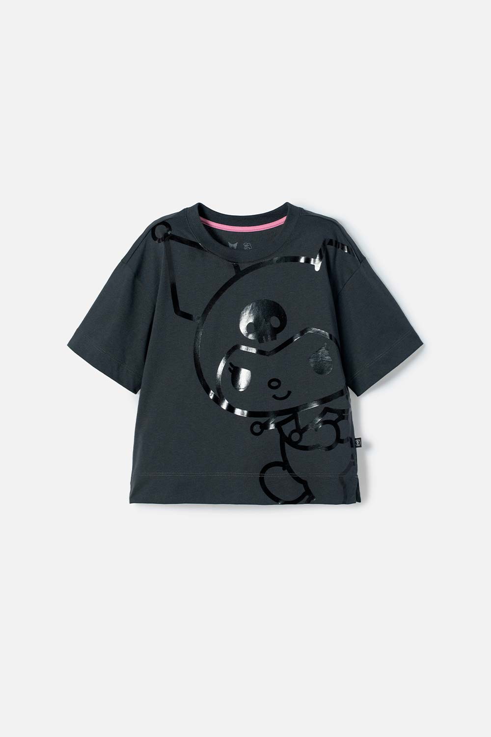 Camiseta de My Melody & Kuromi gris manga corta para niña 4-0