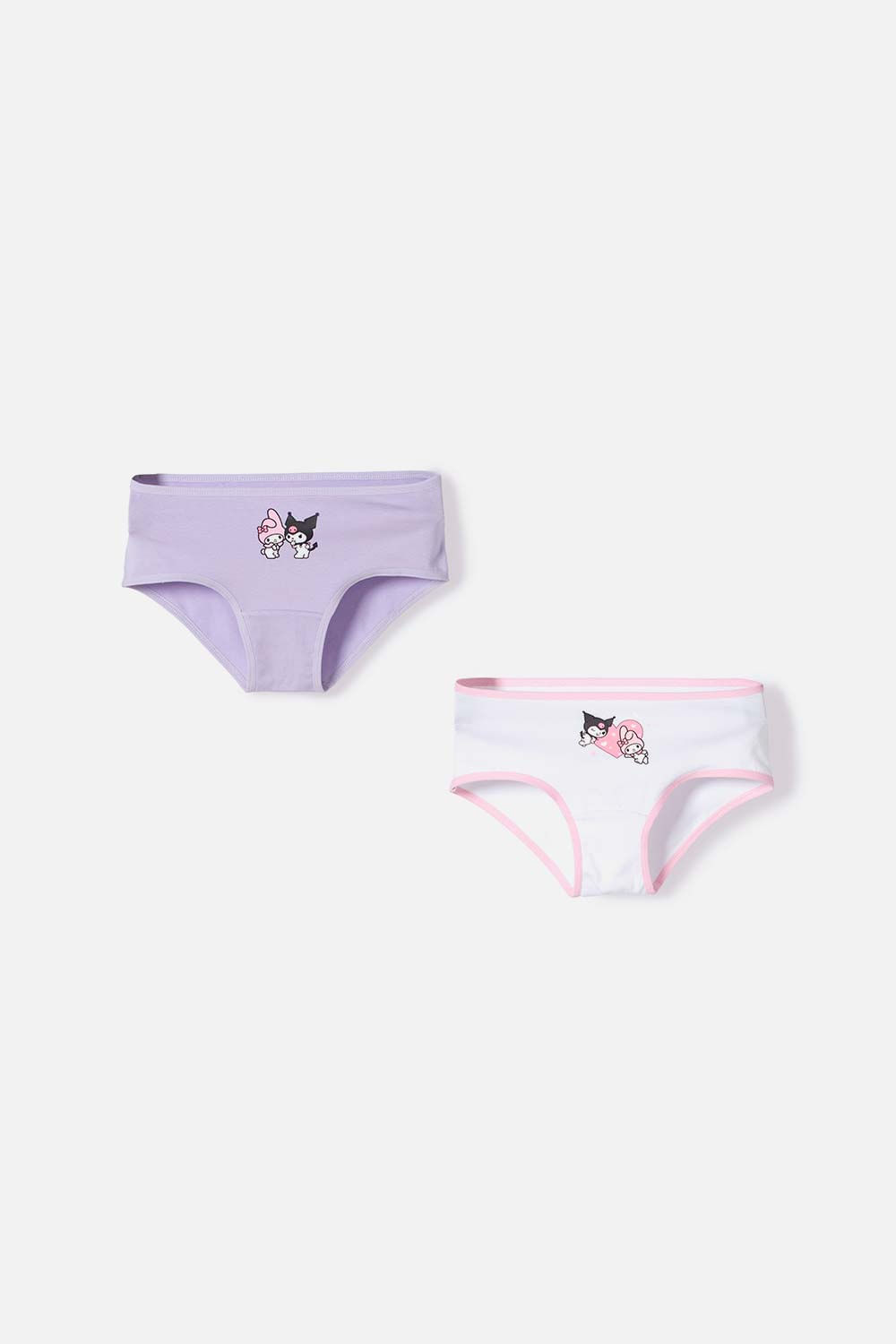 Pack X2 Panties de My Melody & Kuromi lavanda en dúo para niña 4-0