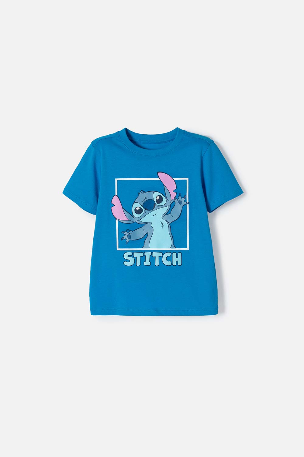 Camiseta de Stitch manga corta azul para niña 2T a 5T 2T-0