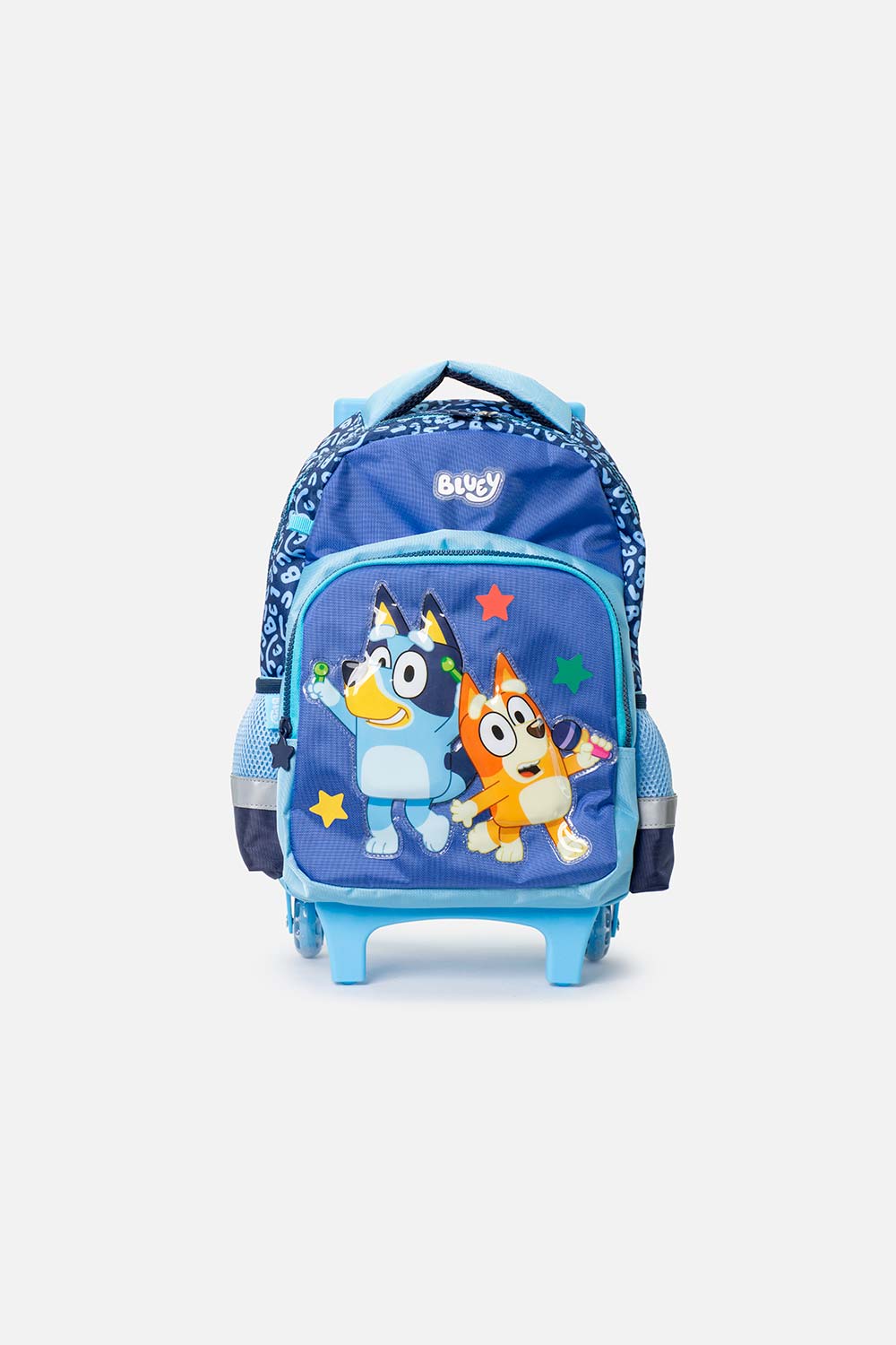 Morral de Bluey 14’’ con ruedas azul para niña U-0