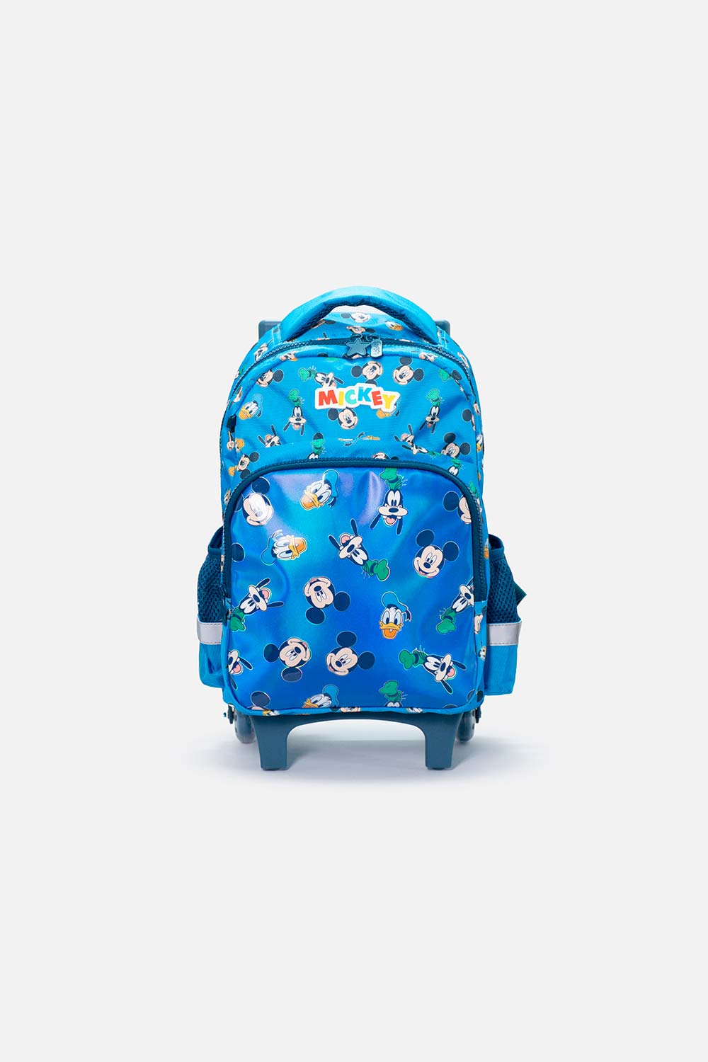 Morral de Mickey Mouse 14" con ruedas azul para niño U-0
