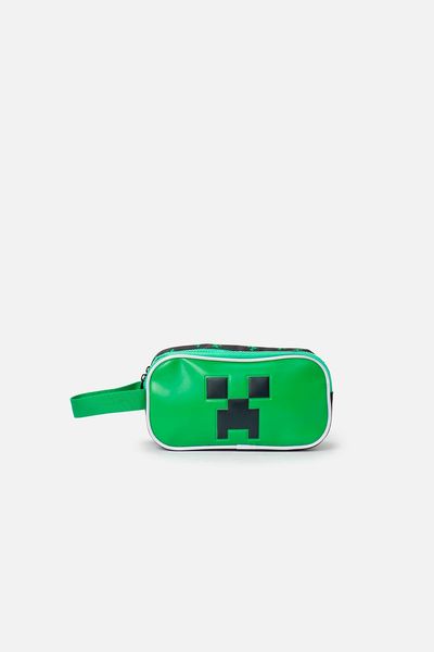 Cartuchera de Minecraft 16.5"  verde para niño U