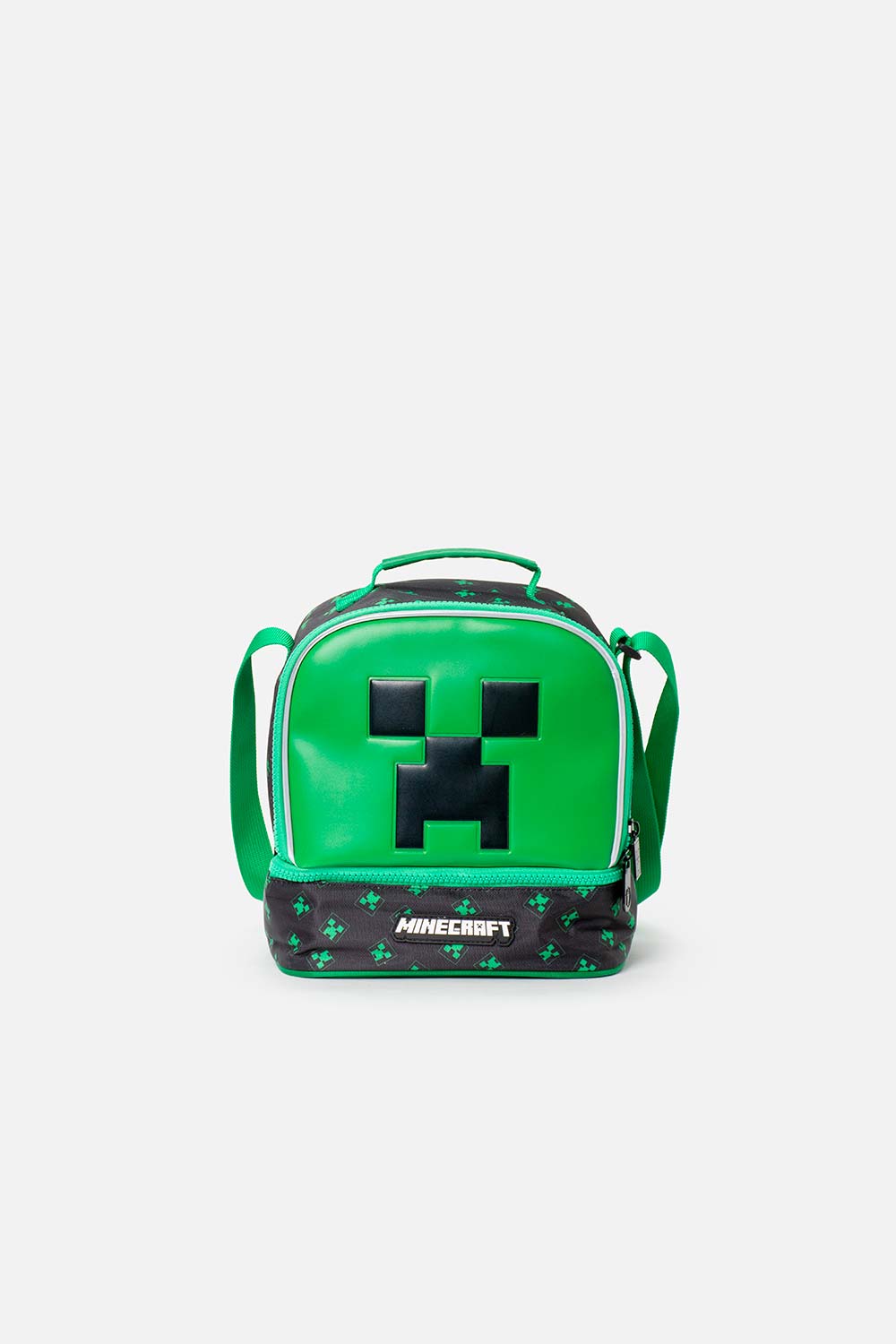 Lonchera de Minecraft 16.5"  verde para niño U