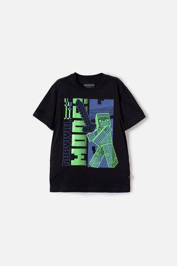 Camiseta de Minecraft que alumbra en la oscuridad para niño 8