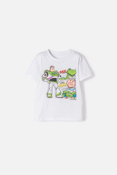 Camiseta Toy Story manga corta blanco para niño 2T a 5T 2T