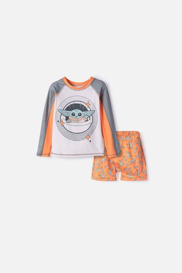Conjunto de baño de Mandalorian muliticolor para niño 2T a 6T 2T